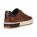 Cole Haan Men’s Brown Leather Sneakers – Casual Lace-Up Comfort Shoes with Black & White Contrast Sole, Perforated Lightweight Designer Fashion Sneakers, Sizes 11M, 11.5M, 12M, 13M
