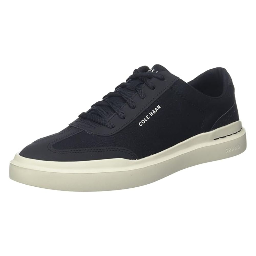Cole Haan Men’s Black Casual Sneakers – Lightweight Lace-Up Fashion Tennis Shoes with White Rubber Sole, Comfortable Everyday Walking Shoes for Men, Sizes 11M, 11.5M, 12M, 13M