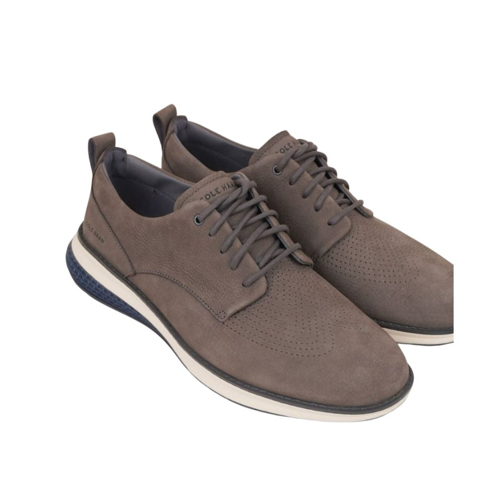 Cole Haan Men’s Gray Casual Oxford Sneakers – Lightweight Lace-Up Comfort Shoes with White Contrast Sole, Modern Dress Casual Walking Shoes for Men, Sizes 11M, 11.5M, 12M, 13M