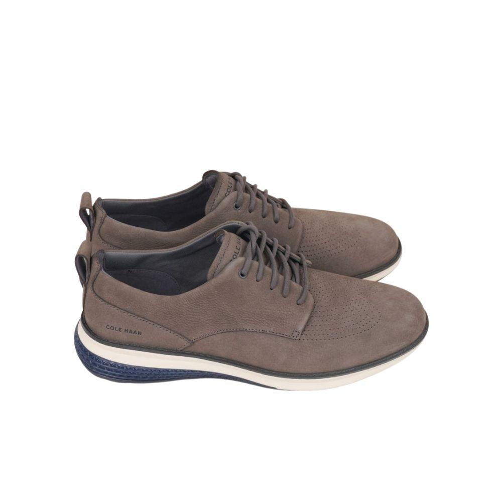 Cole Haan Men’s Gray Casual Oxford Sneakers – Lightweight Lace-Up Comfort Shoes with White Contrast Sole, Modern Dress Casual Walking Shoes for Men, Sizes 11M, 11.5M, 12M, 13M
