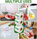 HDPE Produce Bags 14 x 20 in – Clear Plastic Grocery & Vegetable Bags on Roll, Easy Tear, Durable & Leak-Resistant, Recyclable Food Storage Bags, 500 Bags/Case, Ideal for Supermarket & Home Use