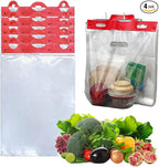 HDPE Header Bags on Block, 12” x 18”, 13 Micron, Clear Disposable Produce Bags, No Print, BPA-Free, Food Safe, Easy Tear-Off, 180 Bags per Block, 5 Blocks per Carton