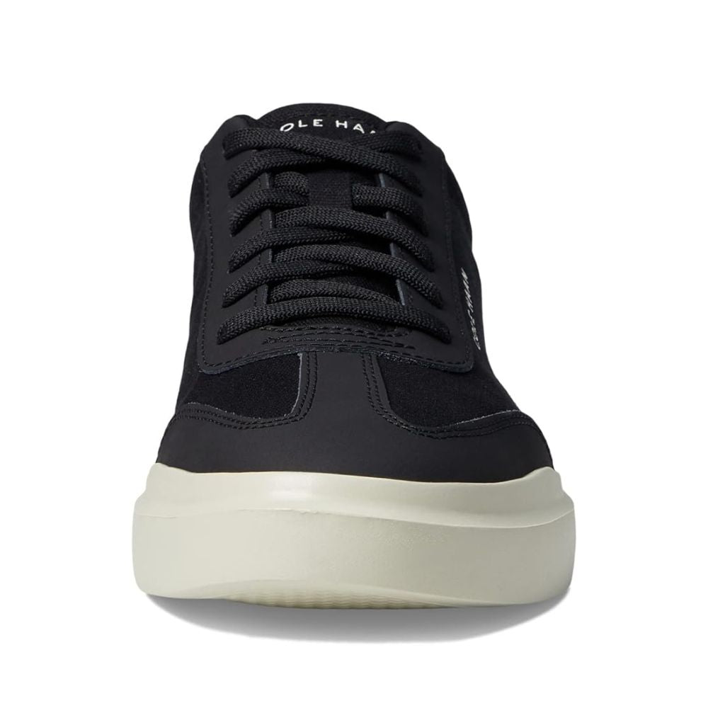 Cole Haan Men’s Black Casual Sneakers – Lightweight Lace-Up Fashion Tennis Shoes with White Rubber Sole, Comfortable Everyday Walking Shoes for Men, Sizes 11M, 11.5M, 12M, 13M