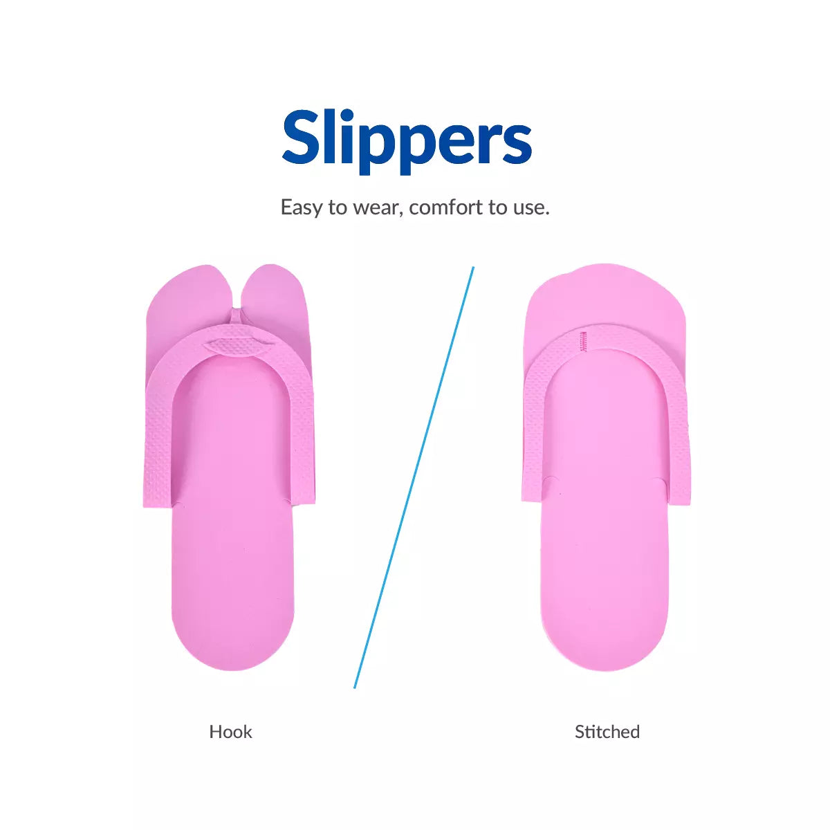 Disposable Foam Flip Flops – Lightweight and Comfortable Disposable Slippers for Home, Spa, and Salon, 29.5x11.2x0.3 and 29.5x11.2x0.33cm, 360 Pairs/Carton