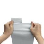Poly Mailing Bags 12 x 15.5 Inch – 2 Mil White/Gray Shipping Mailers with Self-Seal Adhesive Strip, Tear-Resistant Waterproof Packaging Bags for E-commerce, Shipping & Packaging