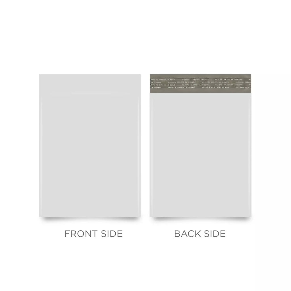 Poly Mailing Bags 12 x 15.5 Inch – 2 Mil White/Gray Shipping Mailers with Self-Seal Adhesive Strip, Tear-Resistant Waterproof Packaging Bags for E-commerce, Shipping & Packaging