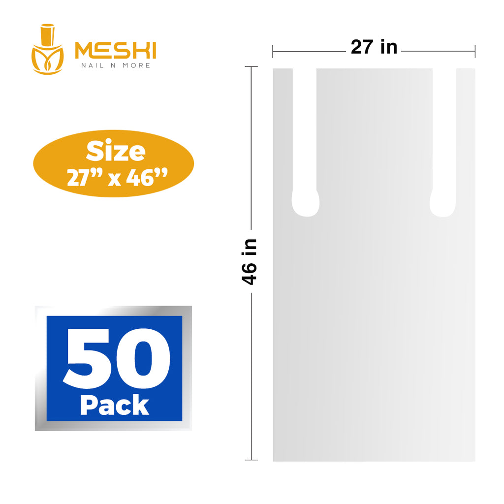 Disposable Polyethylene Aprons – Waterproof, Lightweight & Durable Plastic Aprons with Long Ties | Tear-Resistant Protection for Salon, Food Service & Cleaning Use