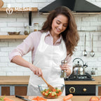 Disposable Polyethylene Aprons – Waterproof, Lightweight & Durable Plastic Aprons with Long Ties | Tear-Resistant Protection for Salon, Food Service & Cleaning Use