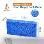 Blue Pumice Stone Foot File 9 x 4.5 x 1.3 cm – New Shape Pedicure Callus Remover, Durable Exfoliating Foot Care Tool, 300 pcs/Case, Ideal for Salon & Home Use