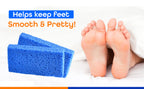Blue Pumice Stone Foot File 9 x 4.5 x 1.3 cm – New Shape Pedicure Callus Remover, Durable Exfoliating Foot Care Tool, 300 pcs/Case, Ideal for Salon & Home Use