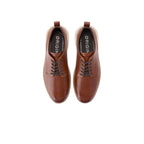 Cole Haan Men’s Brown Leather Oxford Sneakers – Casual Dress Comfort Shoes with White Lightweight Sole, Modern Hybrid Lace-Up Fashion Shoes, Sizes 11M, 11.5M, 12M, 13M