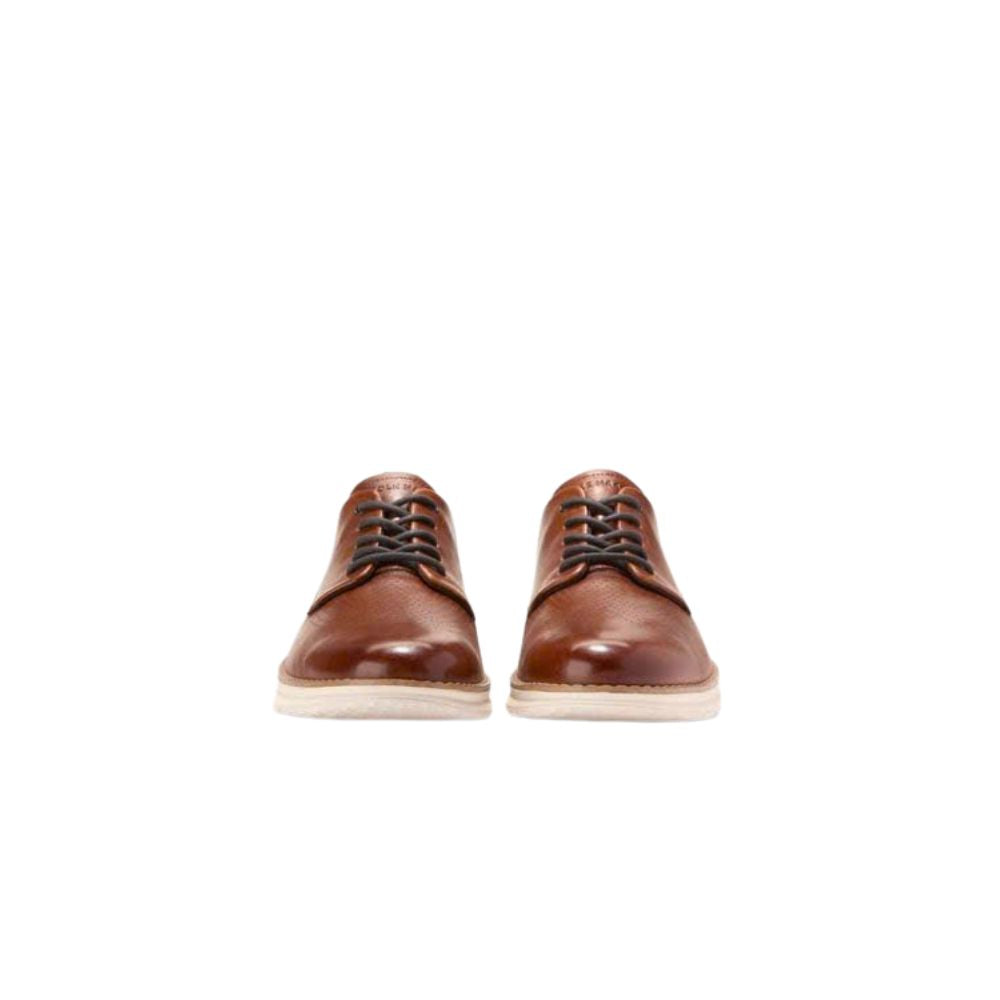 Cole Haan Men’s Brown Leather Oxford Sneakers – Casual Dress Comfort Shoes with White Lightweight Sole, Modern Hybrid Lace-Up Fashion Shoes, Sizes 11M, 11.5M, 12M, 13M