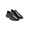 Cole Haan Men’s Black Leather Oxford Dress Shoes – Modern Cap Toe Comfort Dress Shoes with Lightweight Cushioned Sole, Formal Business Lace-Up Shoes, Sizes 13M 14M 15M