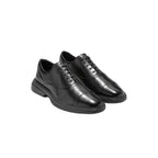 Cole Haan Men’s Black Leather Oxford Dress Shoes – Modern Cap Toe Comfort Dress Shoes with Lightweight Cushioned Sole, Formal Business Lace-Up Shoes, Sizes 13M 14M 15M