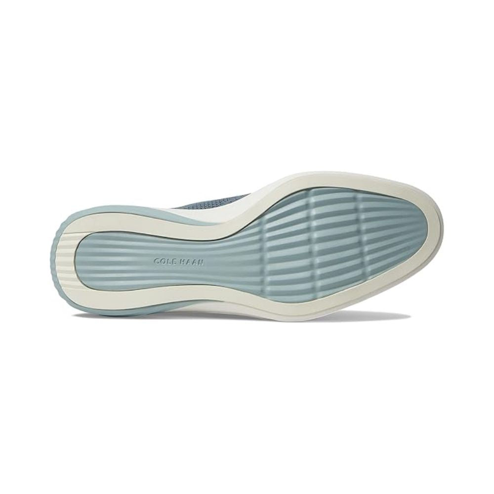 Cole Haan Men’s Energyweave Oxford Blue Knit Dress Shoes – Lightweight GrandEvolution Wingtip Oxford with White Sole, Casual Business Comfort Shoes, Sizes 11M,11.5M,12M,13M