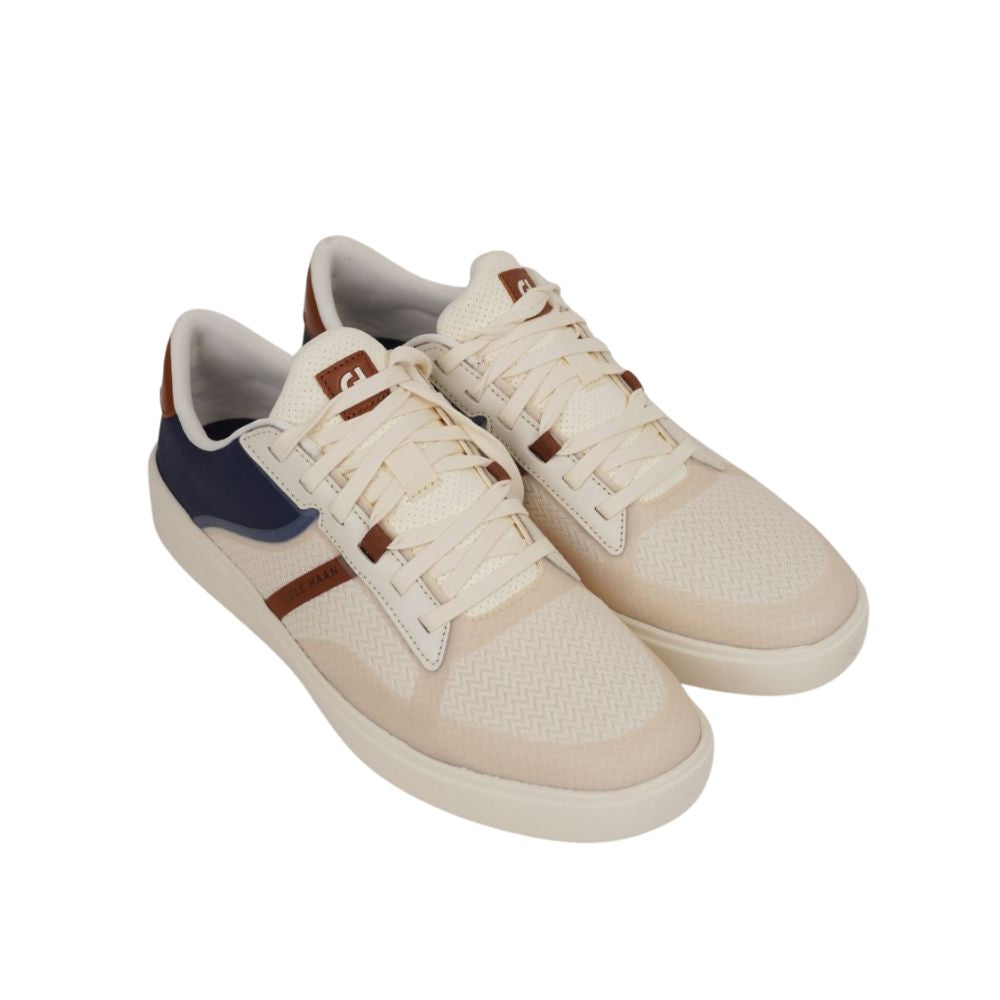 Cole Haan Men’s Blue & White Casual Sneakers – Lightweight Lace-Up Fashion Tennis Shoes with White Rubber Sole, Comfortable Everyday Walking Shoes for Men, Sizes 11, 11.5, 12, 12.5, 13