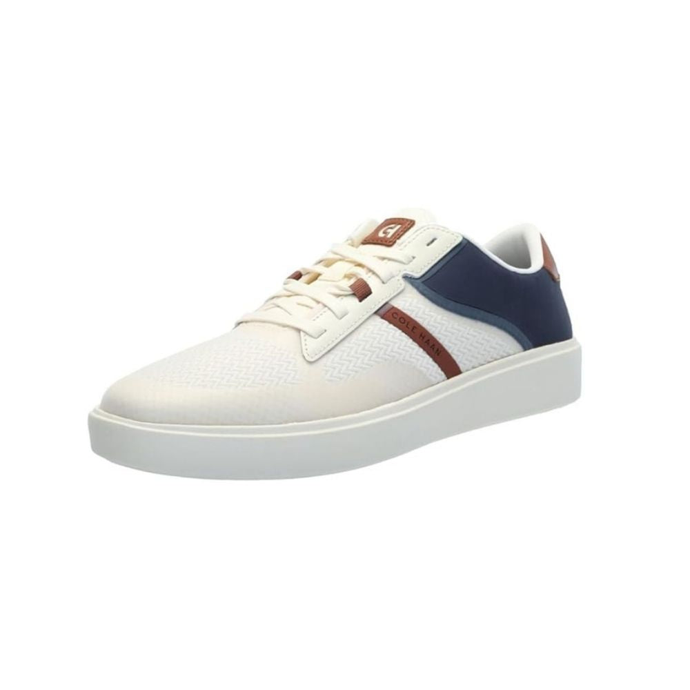 Cole Haan Men’s Blue & White Casual Sneakers – Lightweight Lace-Up Fashion Tennis Shoes with White Rubber Sole, Comfortable Everyday Walking Shoes for Men, Sizes 11, 11.5, 12, 12.5, 13