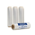 Hand Stretch Film 18 Inch x 1500 Ft – Heavy Duty Clear PE Stretch Wrap, 80 Gauge, Industrial Pallet Wrap Film, Tear-Resistant, Shipping & Storage, 4 Rolls per Carton