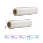 Hand Stretch Film 18 Inch x 1500 Ft – Heavy Duty Clear PE Stretch Wrap, 80 Gauge, Industrial Pallet Wrap Film, Tear-Resistant, Shipping & Storage, 4 Rolls per Carton