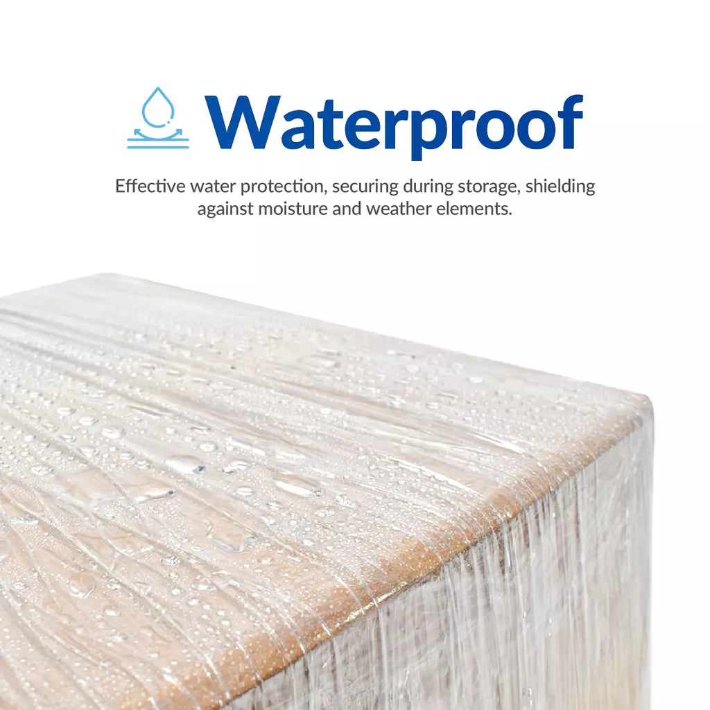 Hand Stretch Film 18 Inch x 1500 Ft – Heavy Duty Clear PE Stretch Wrap, 80 Gauge, Industrial Pallet Wrap Film, Tear-Resistant, Shipping & Storage, 4 Rolls per Carton