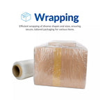 Hand Stretch Film 18 Inch x 1500 Ft – Heavy Duty Clear PE Stretch Wrap, 80 Gauge, Industrial Pallet Wrap Film, Tear-Resistant, Shipping & Storage, 4 Rolls per Carton