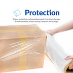 Hand Stretch Film 18 Inch x 1500 Ft – Heavy Duty Clear PE Stretch Wrap, 80 Gauge, Industrial Pallet Wrap Film, Tear-Resistant, Shipping & Storage, 4 Rolls per Carton