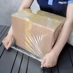Hand Stretch Film 18 Inch x 1500 Ft – Heavy Duty Clear PE Stretch Wrap, 80 Gauge, Industrial Pallet Wrap Film, Tear-Resistant, Shipping & Storage, 4 Rolls per Carton