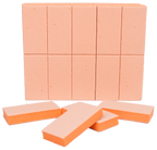 Mini Long Buffer Blocks (12/1000 pcs) – Orange Buffing Blocks for Nail Care, 2.36in x 1.18in x 0.39in, Ideal for Acrylic and Natural Nails, Professional Manicure and Pedicure Tools