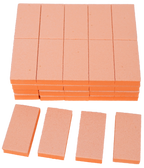 Mini Long Buffer Blocks (12/1000 pcs) – Orange Buffing Blocks for Nail Care, 2.36in x 1.18in x 0.39in, Ideal for Acrylic and Natural Nails, Professional Manicure and Pedicure Tools