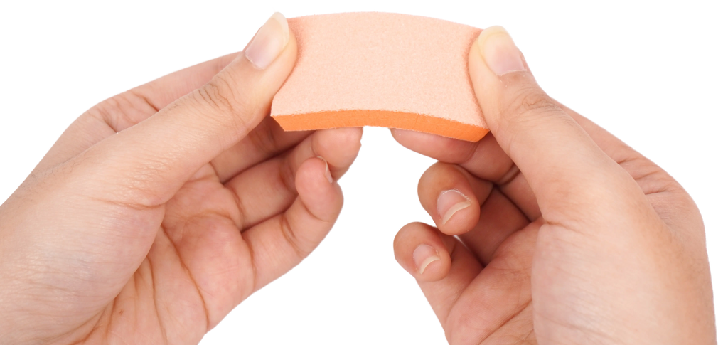 Mini Long Buffer Blocks (12/1000 pcs) – Orange Buffing Blocks for Nail Care, 2.36in x 1.18in x 0.39in, Ideal for Acrylic and Natural Nails, Professional Manicure and Pedicure Tools
