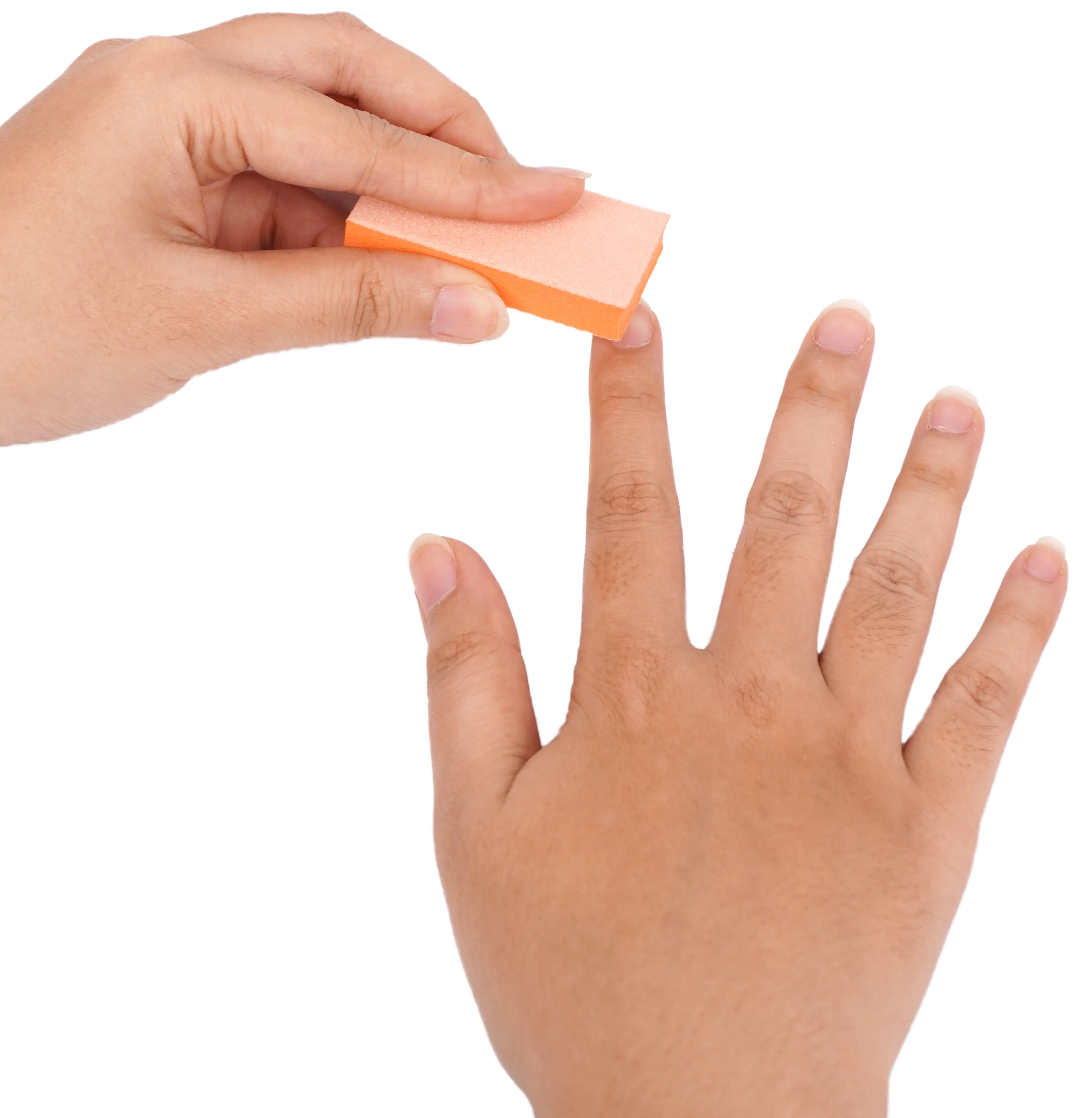 Mini Long Buffer Blocks (12/1000 pcs) – Orange Buffing Blocks for Nail Care, 2.36in x 1.18in x 0.39in, Ideal for Acrylic and Natural Nails, Professional Manicure and Pedicure Tools