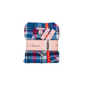 Victoria’s Secret Blue Pink Plaid Flannel Pajama Set for Women – Button-Up Long Sleeve Sleepwear