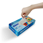 CPE Disposable Gloves, Size Large (L), 22 Micron Super Thick, Heavy-Duty Embossed Poly Gloves, Powder-Free, Food Safe, 100 Pieces per Box, Ideal for Food Handling, Cleaning & General Use