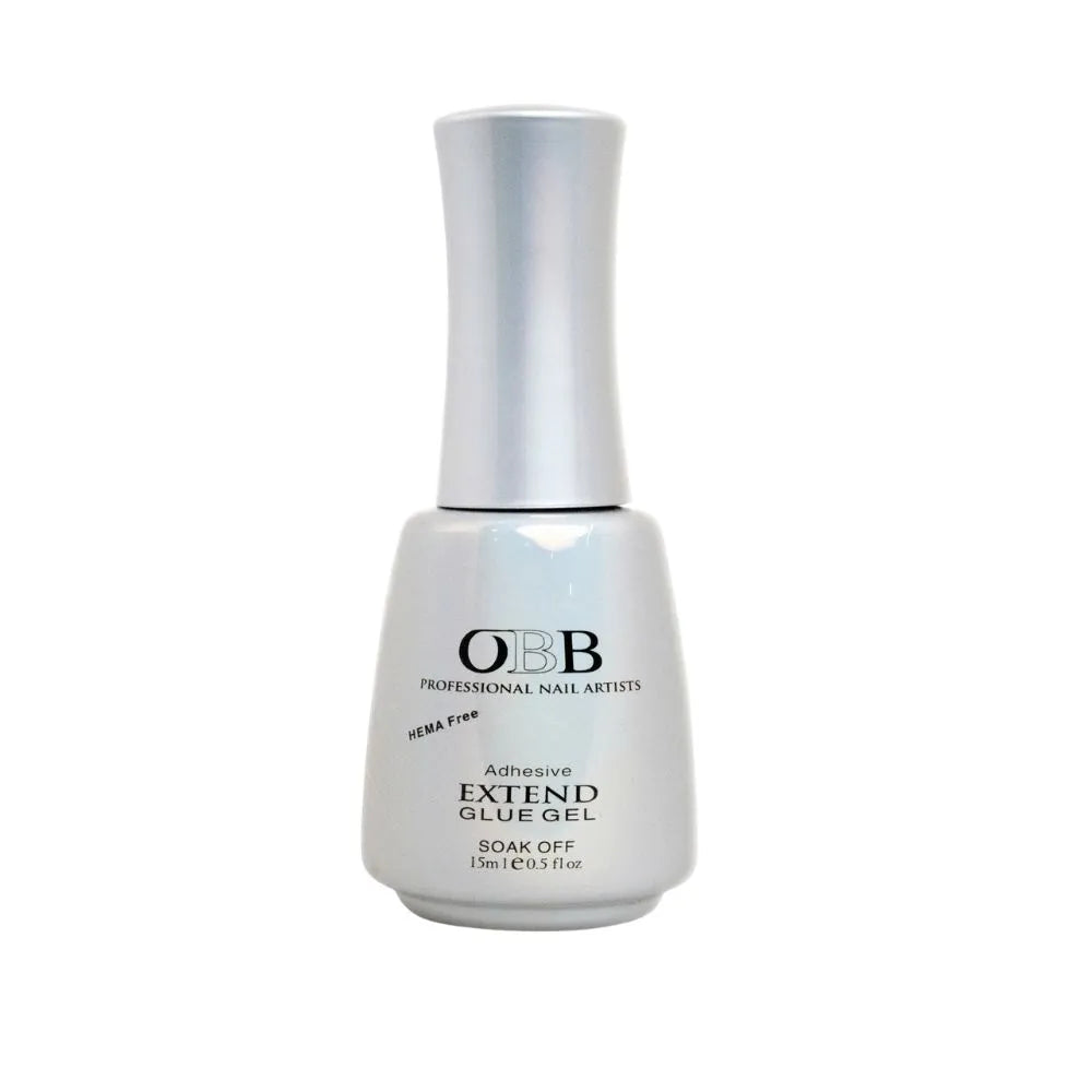 OBB GEL Adhesive Extend Glue Gel – Strong Soak-Off Gel for Nail Extensions, Perfect for Gel Nails and Nail Art | 0.5 fl Oz