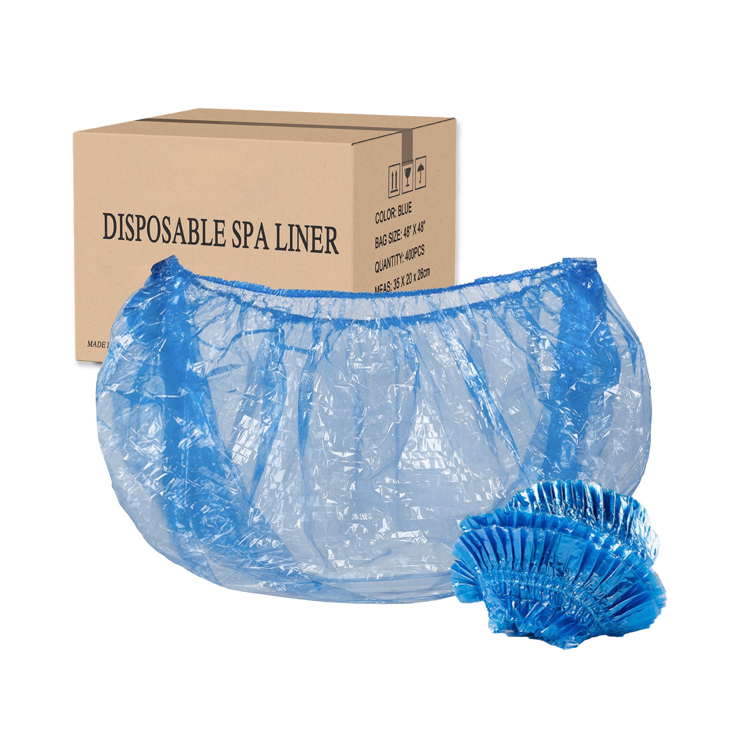 Disposable Spa Liner Combo Offer – Clear/Blue + Free Gel Nail