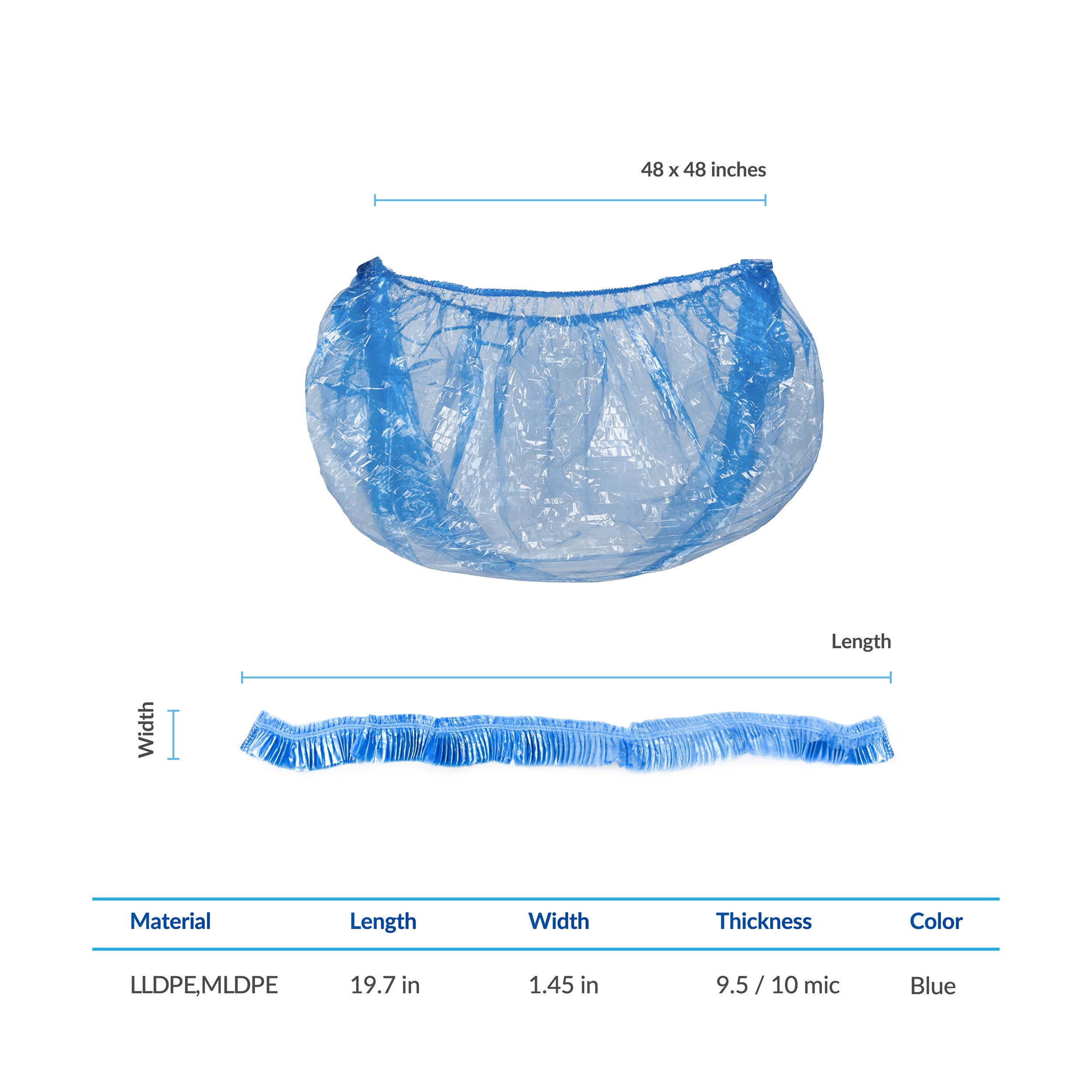 Disposable Spa Liner Combo Offer – Clear/Blue + Free Gel Nail