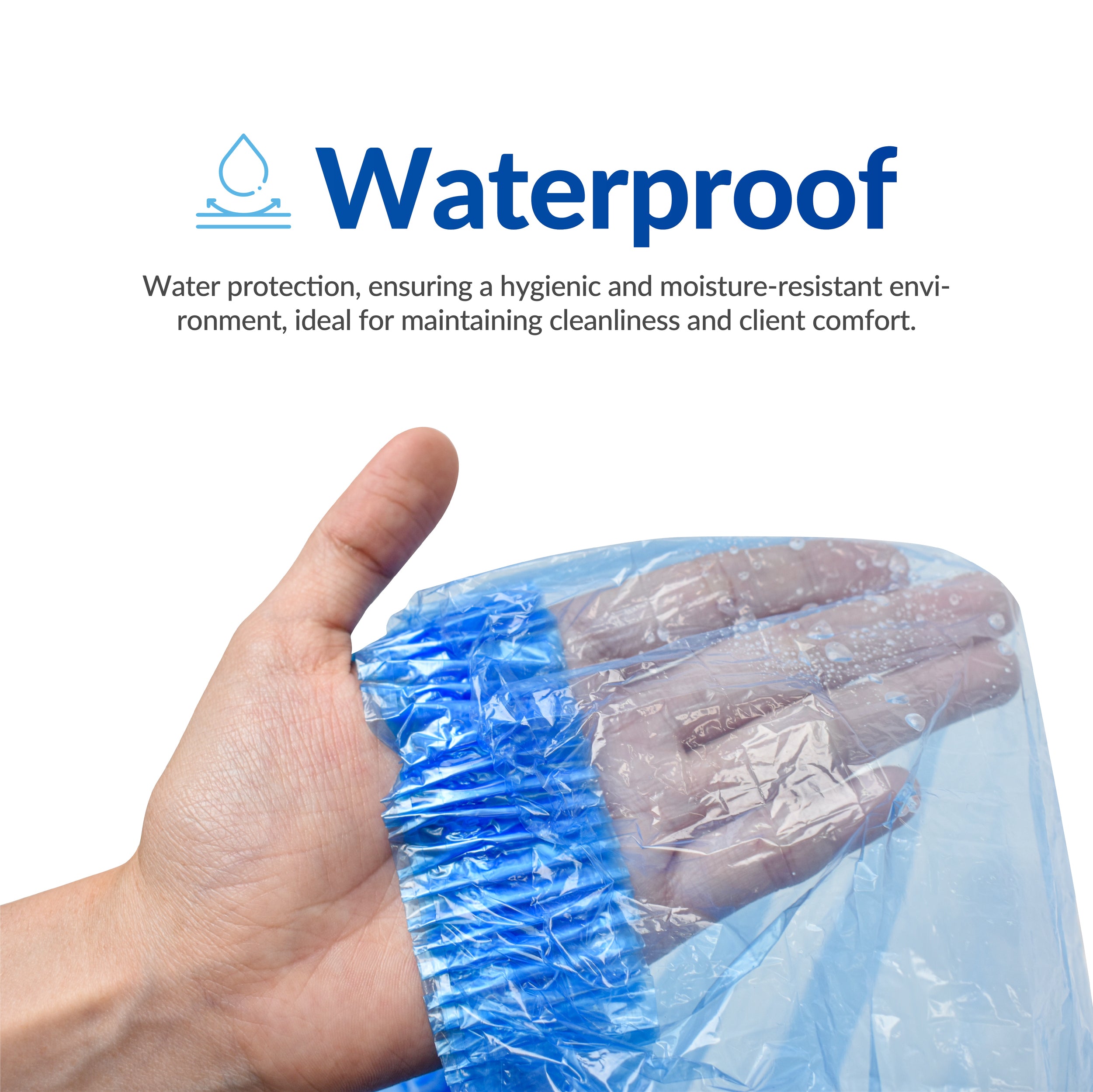 Pedicure Bags for Feet Pedicure Liners Disposable 100/200/400pcs, Spa Liners for Pedicure 48'' x 48'' x 9.5 mic Blue Spa Liners Foot