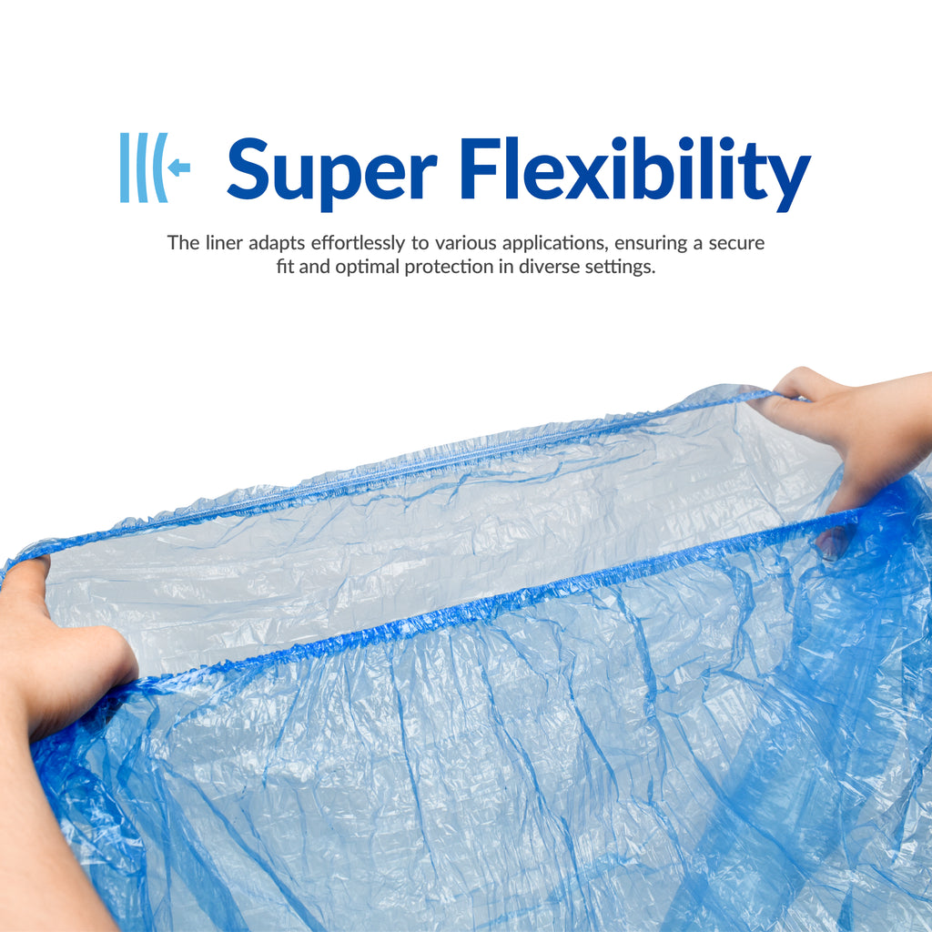 Pedicure Bags for Feet Pedicure Liners Disposable 100/200/400pcs, Spa Liners for Pedicure 48'' x 48'' x 9.5 mic Blue Spa Liners Foot