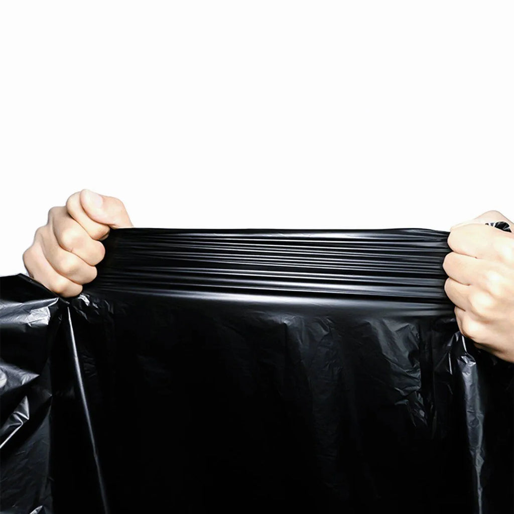 LLDPE Black Trash Bags 33 Gallon – Heavy Duty Garbage Bags, 33x39 Inch, 1 Mil, Tear-Resistant & Leak-Proof, 20 Bags per Roll, Ideal for Home, Office & Commercial Use