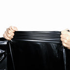 LLDPE Black Trash Bags 33 Gallon – Heavy Duty Garbage Bags, 33x39 Inch, 1 Mil, Tear-Resistant & Leak-Proof, 20 Bags per Roll, Ideal for Home, Office & Commercial Use