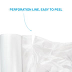 Clear LDPE Bags on Roll, 11” x 19”, 40 Micron Thick, Heavy-Duty Tear-Resistant Plastic Bags, No Print, Easy-Dispensing Perforated Roll, 4 Rolls per Case, Ideal for Retail, Food Service & Packaging