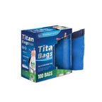 HDPE Drawstring Trash Bags 6 Gallon – Heavy Duty White Garbage Bags, Interleaf, 20x22 Inch, 18 Mic, Tear-Resistant & Leak-Proof, 50 Bags per Roll, 2 Rolls per Case