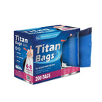 HDPE Drawstring Trash Bags 6 Gallon – Heavy Duty White Garbage Bags, Interleaf, 20x22 Inch, 18 Mic, Tear-Resistant & Leak-Proof, 100 Bags per Roll, 2 Rolls per Case